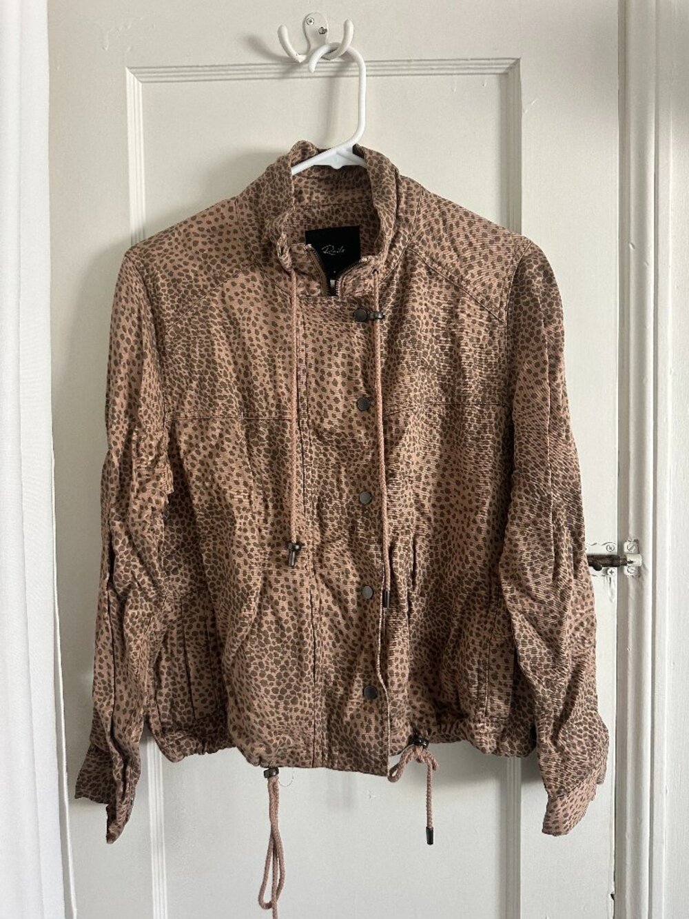 Rails Tennessee jacket in a tawny leopard print